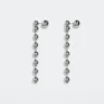 Faceted crystal hoop earrings