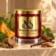 MAISON NOOR Patchouli and Pepita candle with pumpkin, green leaves, nutmeg, cardamom, cinnamon, cloves, vanilla and sandalwood.