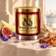 MAISON NOOR White Orris and Sandalwood candle with fig, honeydew, violets, orris root, sandalwood and sea salt.